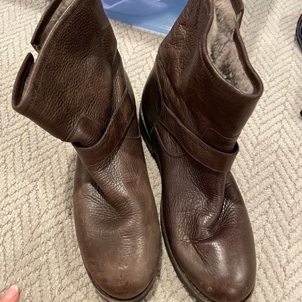 Shearling Frye boots